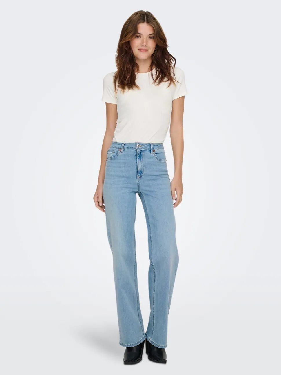 ONLJUICY-WAUW Hög midja Vida ben Jeans