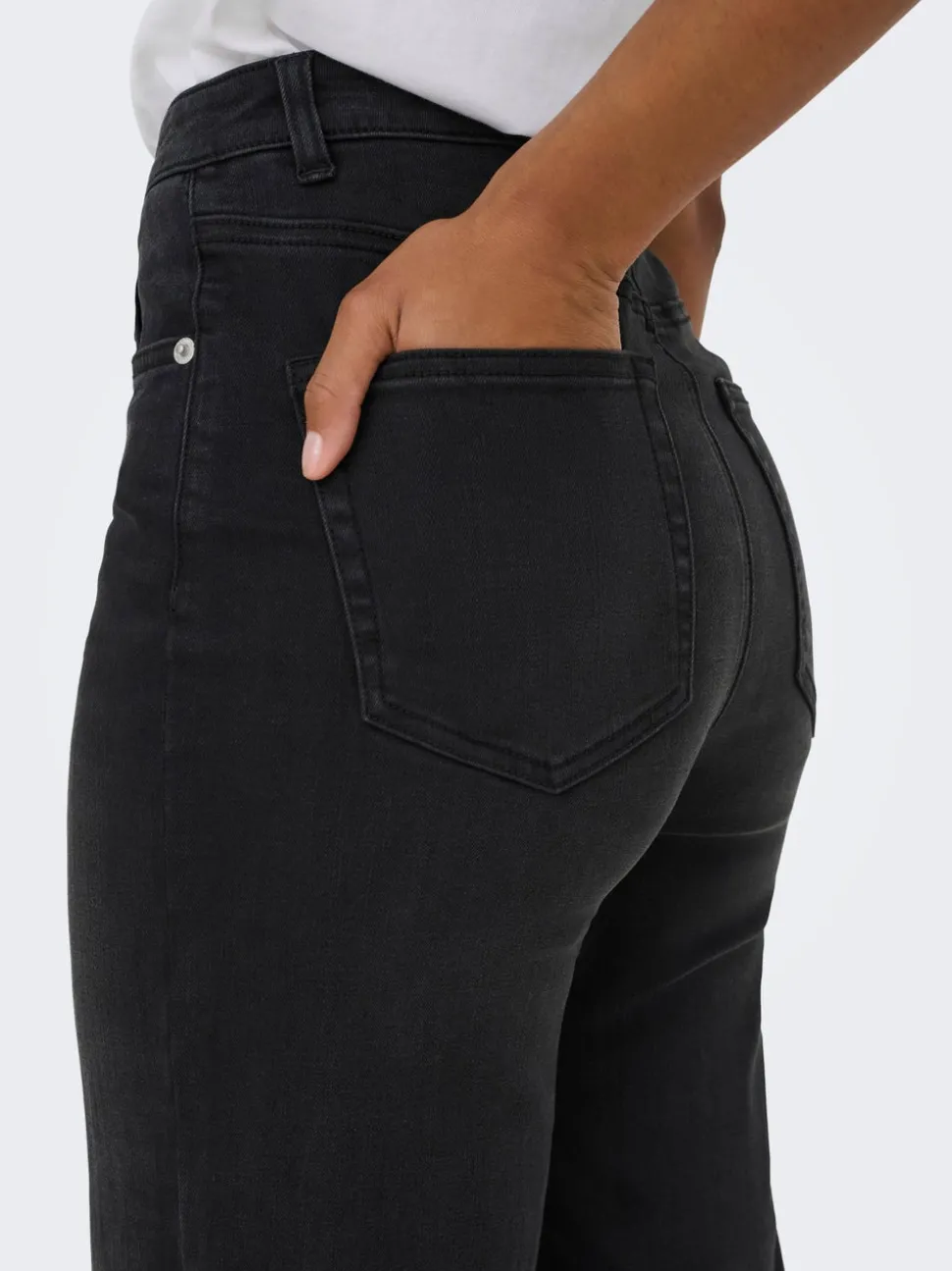 ONLJUICY-WAUW Hög midja Vida ben Jeans