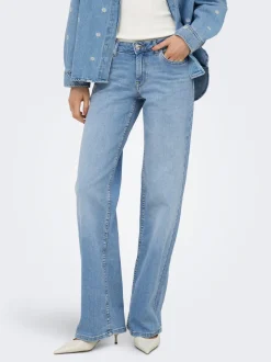 ONLJULLES Låg midja Vida ben Jeans
