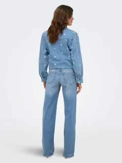 ONLJULLES Låg midja Vida ben Jeans