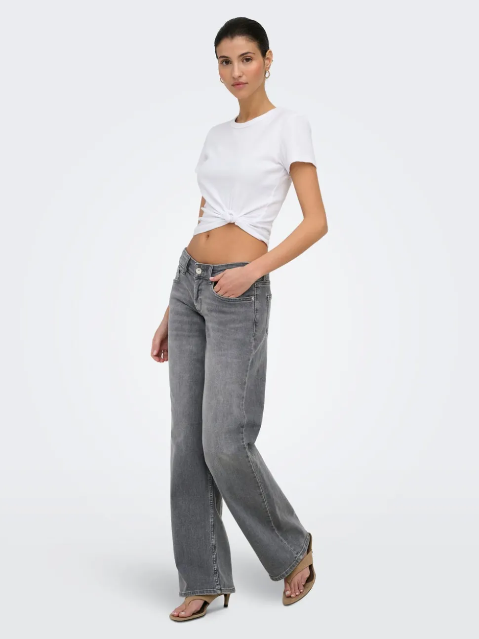 ONLJULLES Superlåg midja Vida ben Jeans