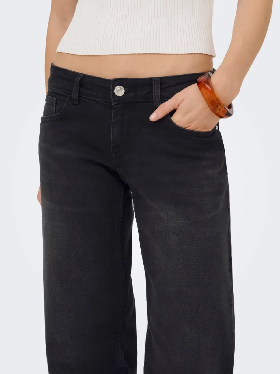ONLJULLES Superlåg midja Vida ben Jeans