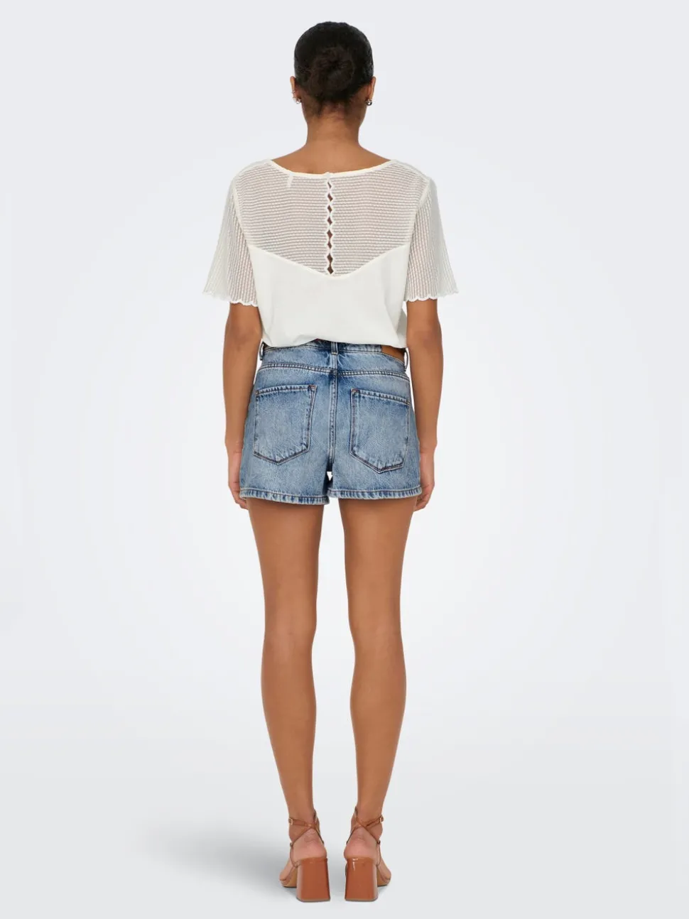 ONLKELLY Hög midja Normal passform Denimshorts