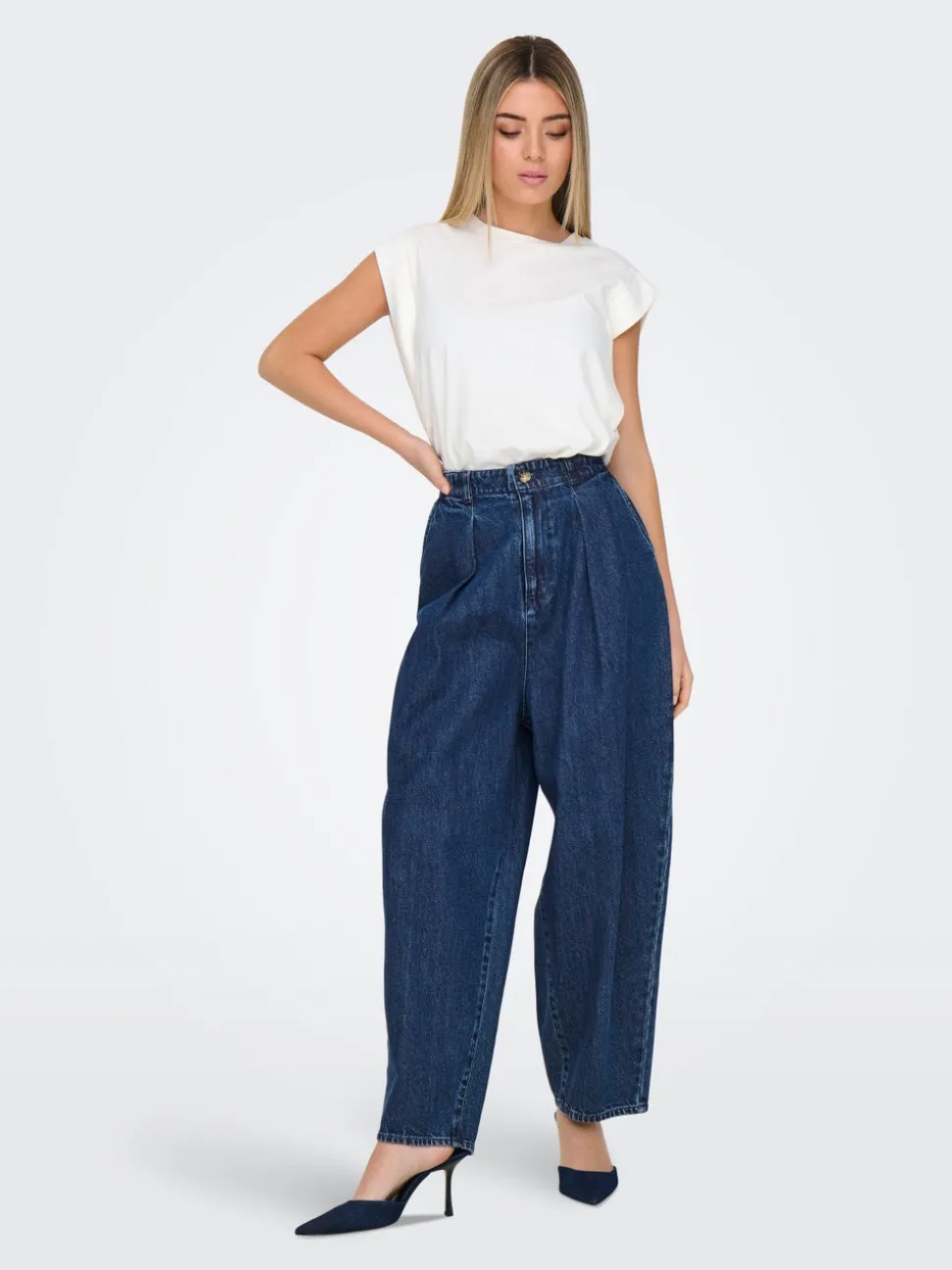 ONLLERIN Hög midja Balloon Fit Jeans