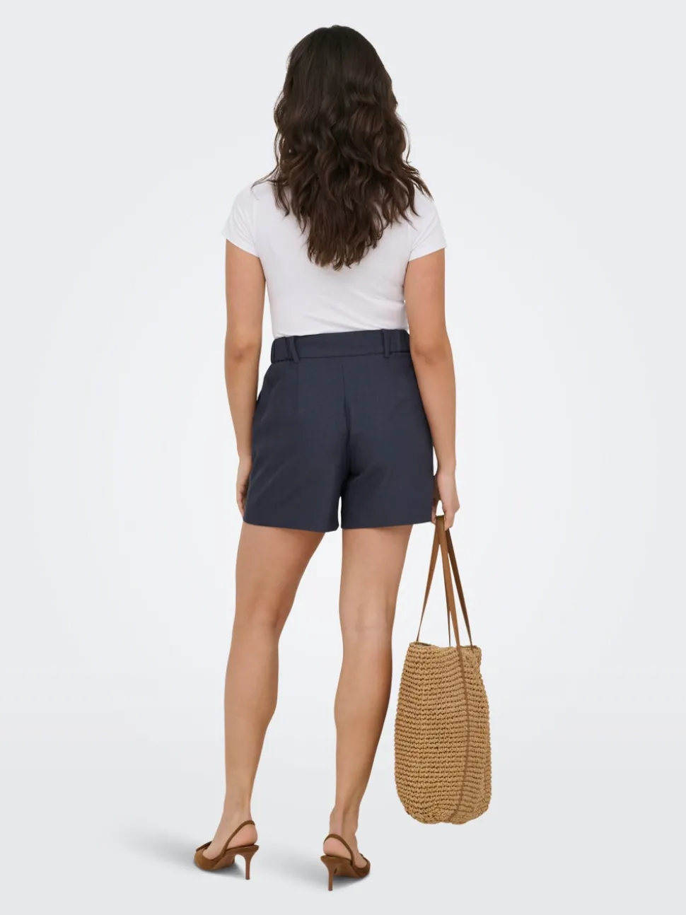 ONLLINDA Hög midja Vida ben Shorts