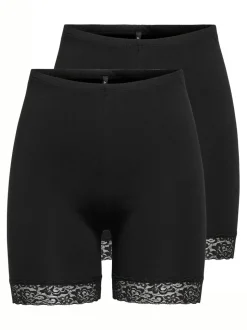 ONLLIVE 2-pack Slim Fit Åsittande shorts