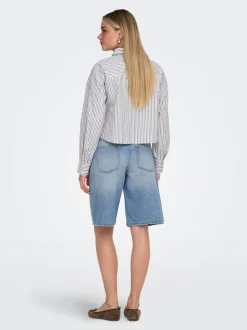 ONLLORAN Medelhög midja Bermuda Denimshorts