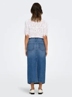 ONLLUMI Denim Jeanskjol Midikjol