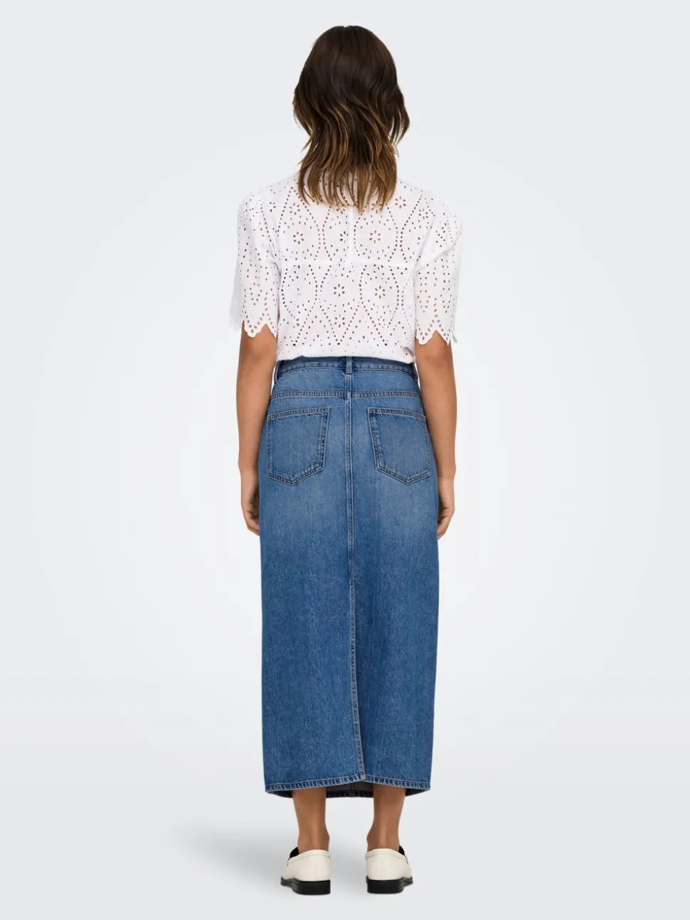 ONLLUMI Denim Jeanskjol Midikjol