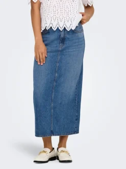 ONLLUMI Denim Jeanskjol Midikjol
