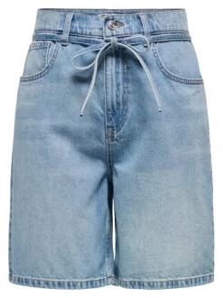 ONLLUMI Medelhög midja Vida ben Denimshorts
