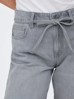 ONLLUMI Medelhög midja Vida ben Denimshorts