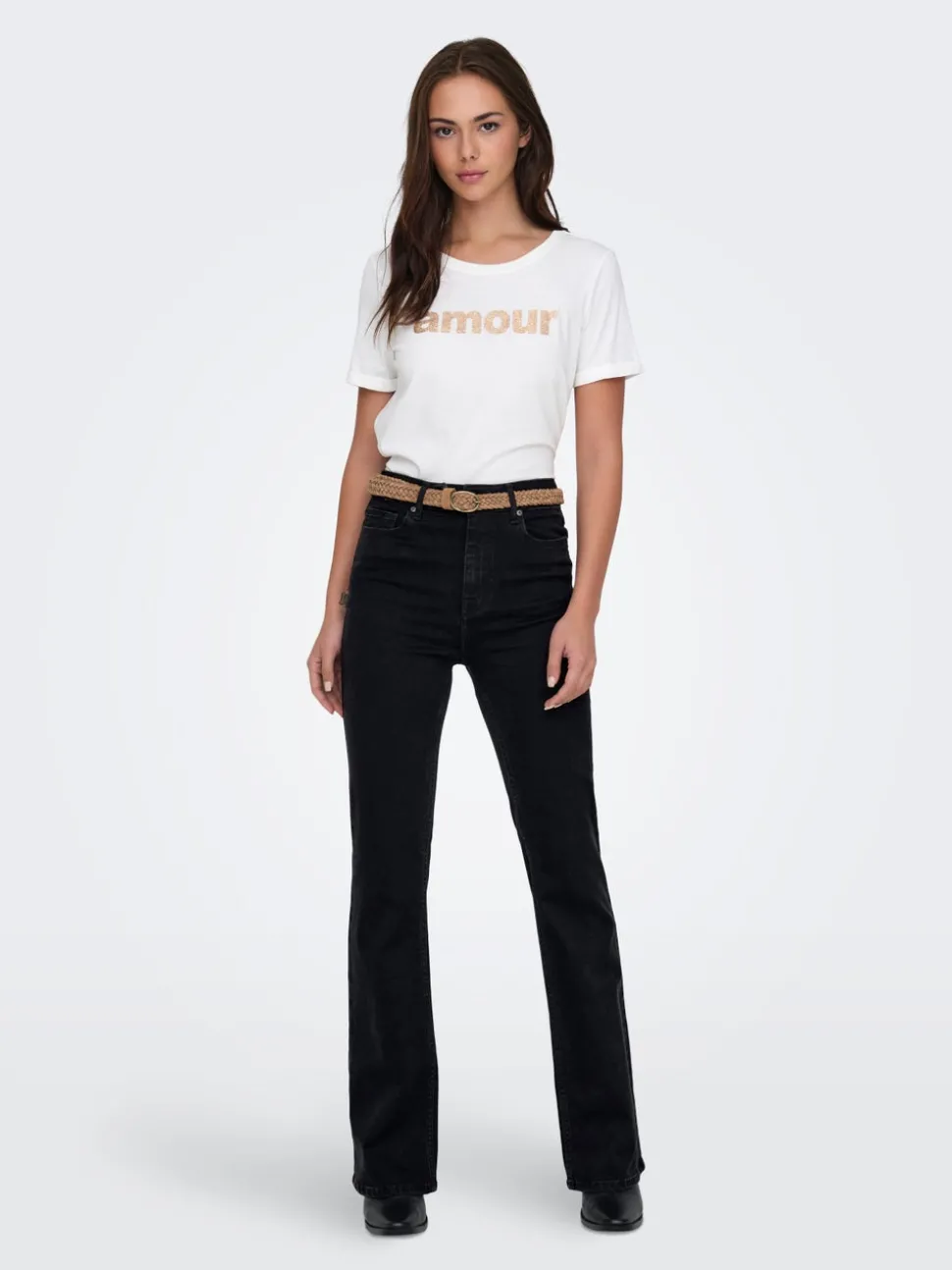 ONLLUNA Hög midja Utsvängd passform Jeans