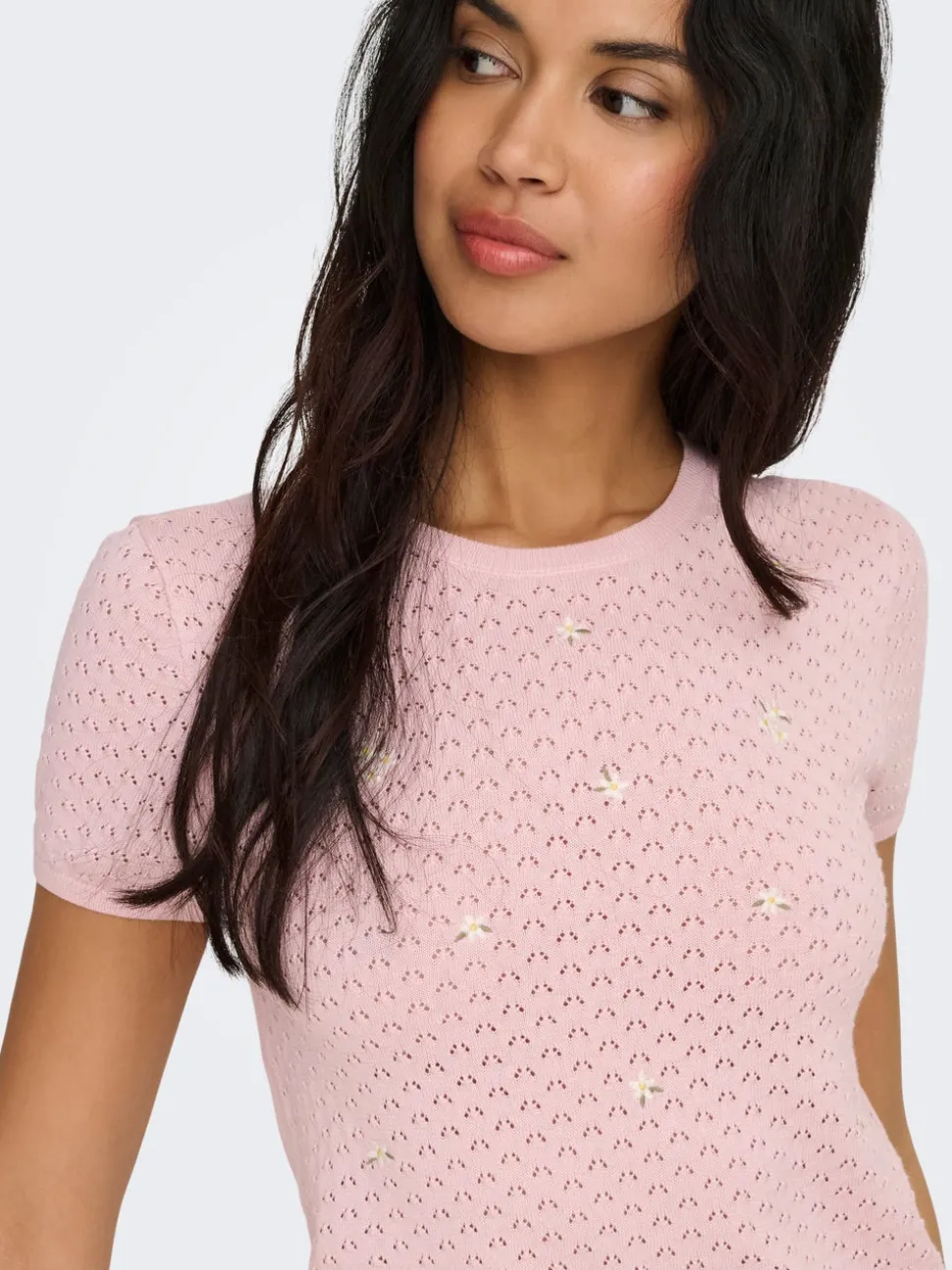ONLLUNA Stickad T-shirt