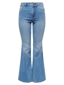 ONLLUSH Medelhög midja Utsvängd retropassform Jeans