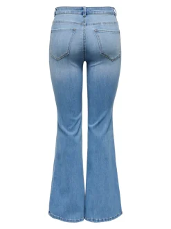 ONLLUSH Medelhög midja Utsvängd retropassform Jeans