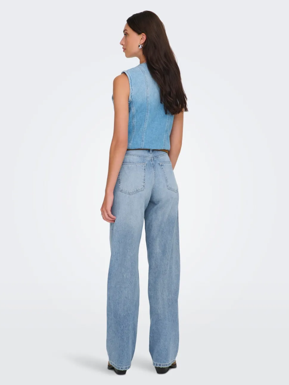 ONLMADDIE-O Hög midja Vida ben Jeans