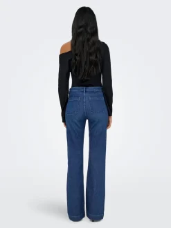 ONLMADISON Hög midja Utsvängd passform Jeans