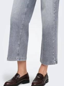 ONLMADISON Hög midja Vida ben Beskuren Jeans