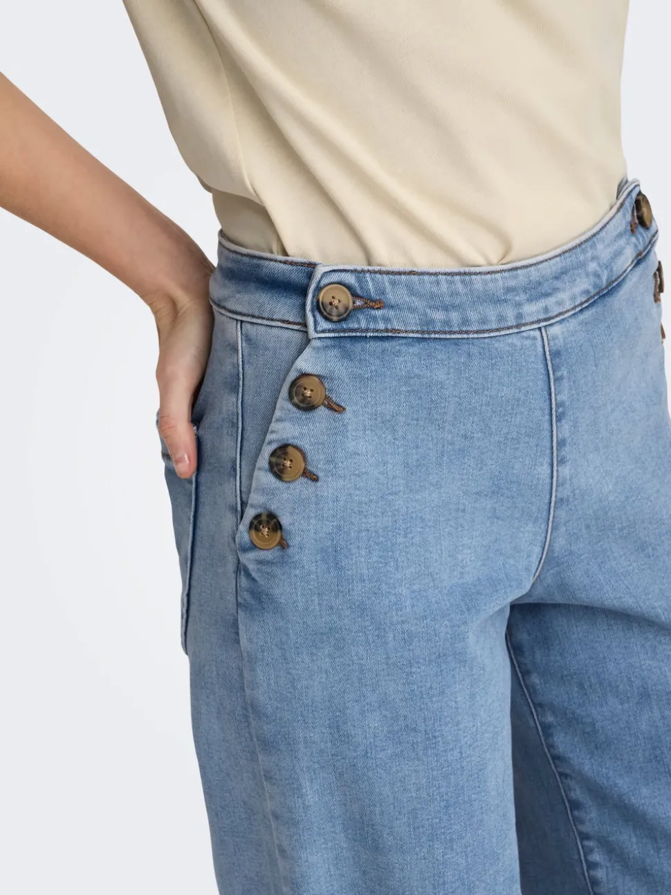 ONLMADISON Hög midja Vida ben Jeans