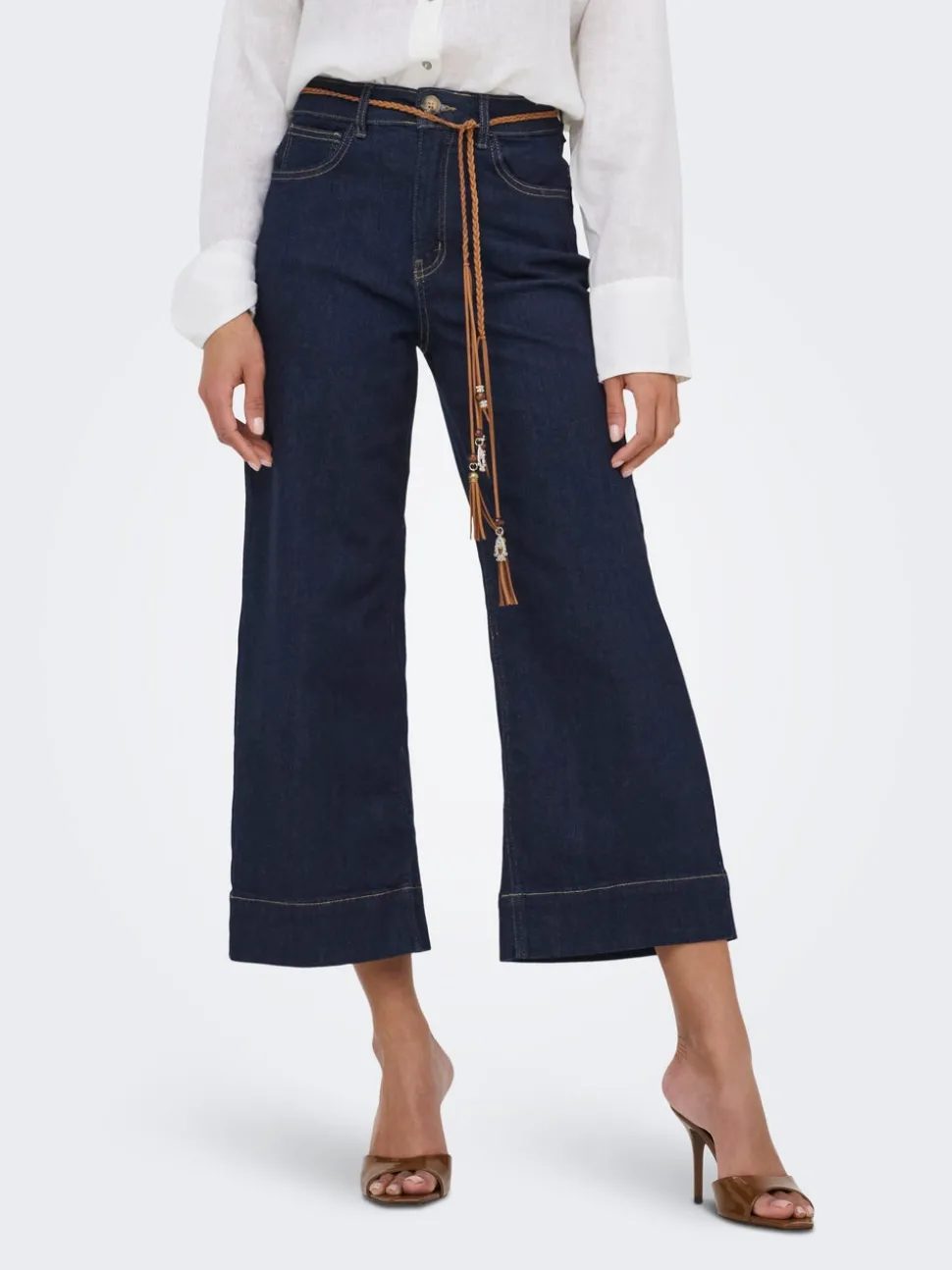 ONLMADISON Hög midja Vida ben Beskuren Jeans