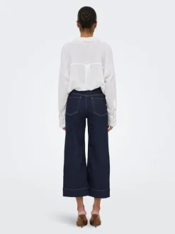 ONLMADISON Hög midja Vida ben Beskuren Jeans