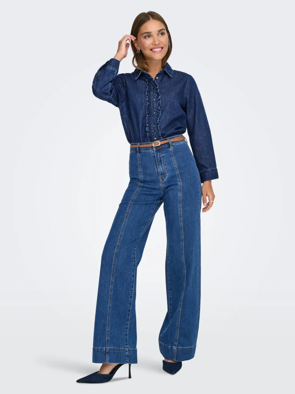 ONLMADISON Hög midja Vida ben Jeans