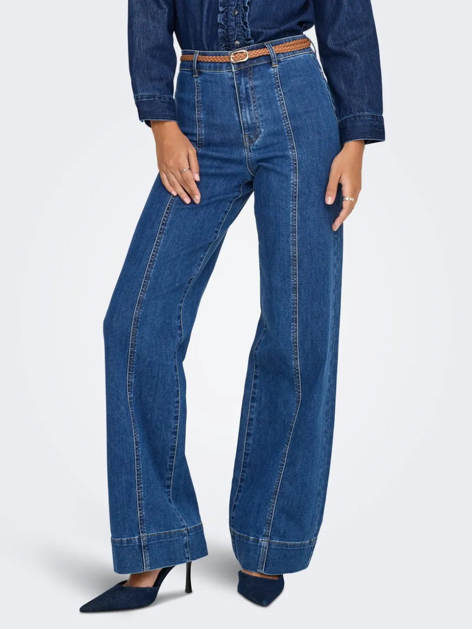 ONLMADISON Hög midja Vida ben Jeans