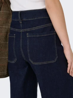 ONLMADISON Hög midja Vida ben Beskuren Jeans