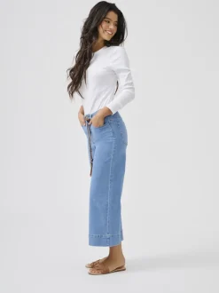 ONLMADISON Hög midja Vida ben Beskuren Jeans
