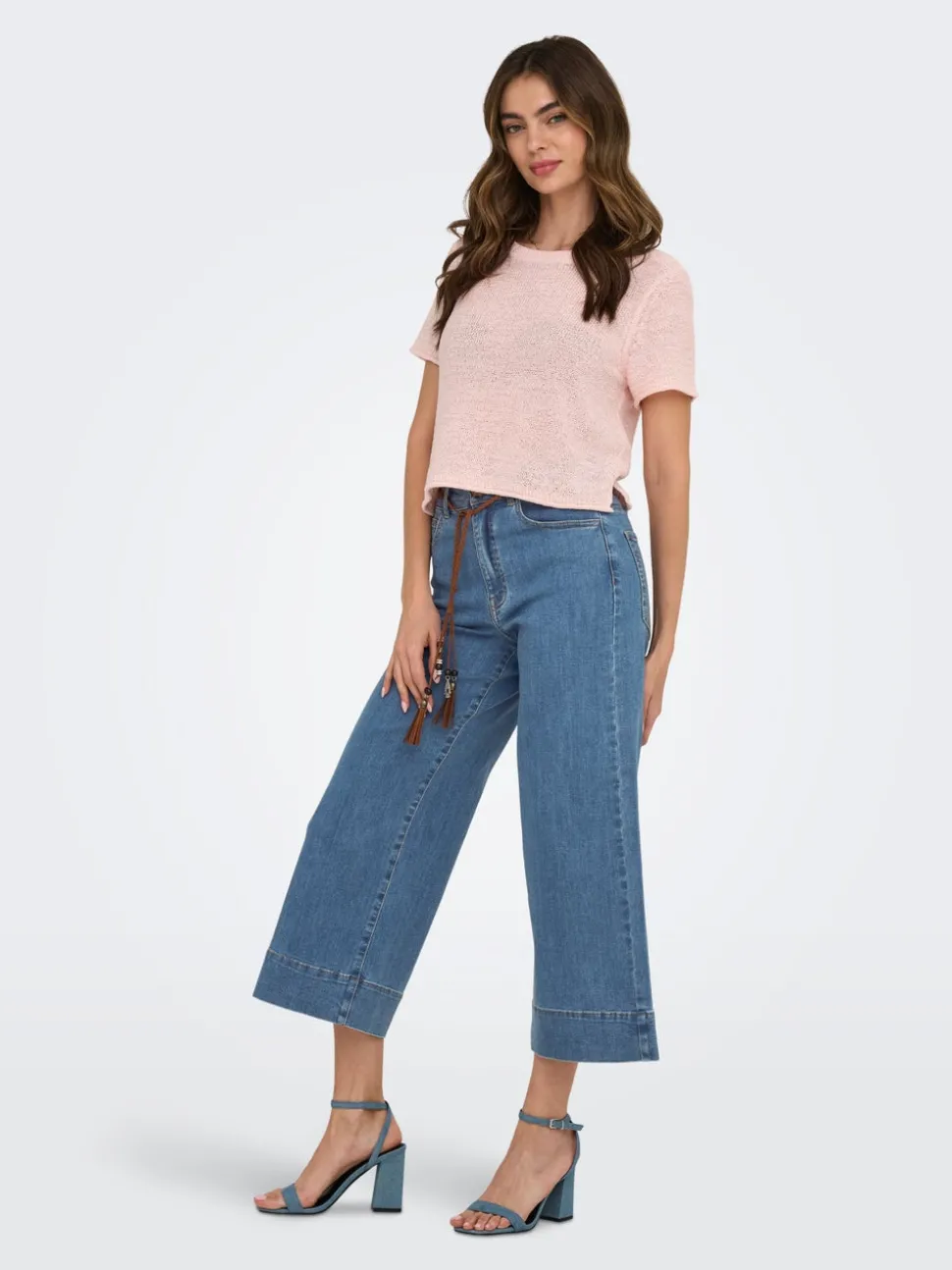 ONLMADISON Hög midja Vida ben Beskuren Jeans