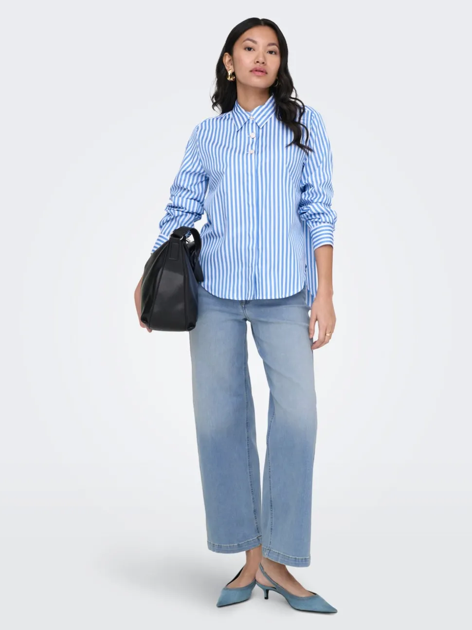 ONLMADISON Hög midja Vida ben Beskuren Jeans