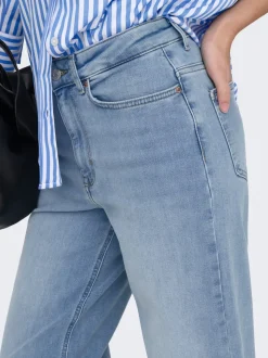 ONLMADISON Hög midja Vida ben Beskuren Jeans