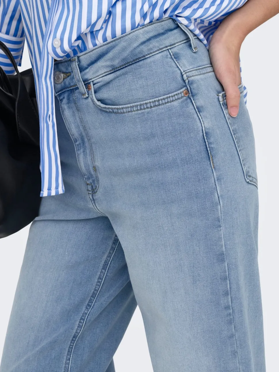 ONLMADISON Hög midja Vida ben Beskuren Jeans
