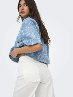 ONLMADISON-SILLE Hög midja Vida ben Jeans