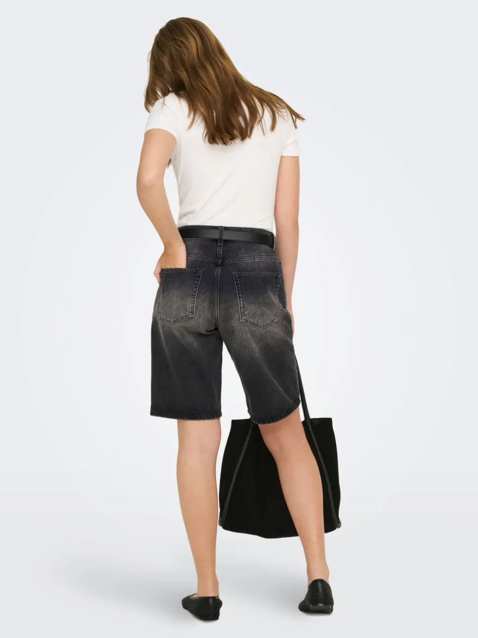 ONLMATE Medelhög midja Baggy Fit Denimshorts