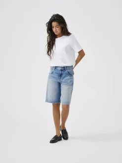 ONLMATE Medelhög midja Baggy Fit Denimshorts
