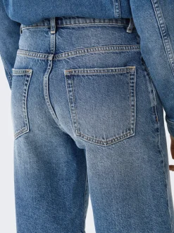 ONLMATE Medelhög midja Baggy Fit Denimshorts