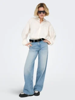 ONLMAYA Medelhög midja Vida ben Jeans