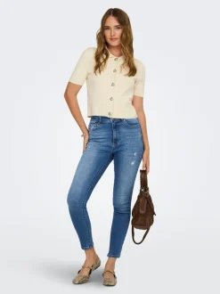 ONLMILA Hög midja Skinny Fit Ankellängd Jeans