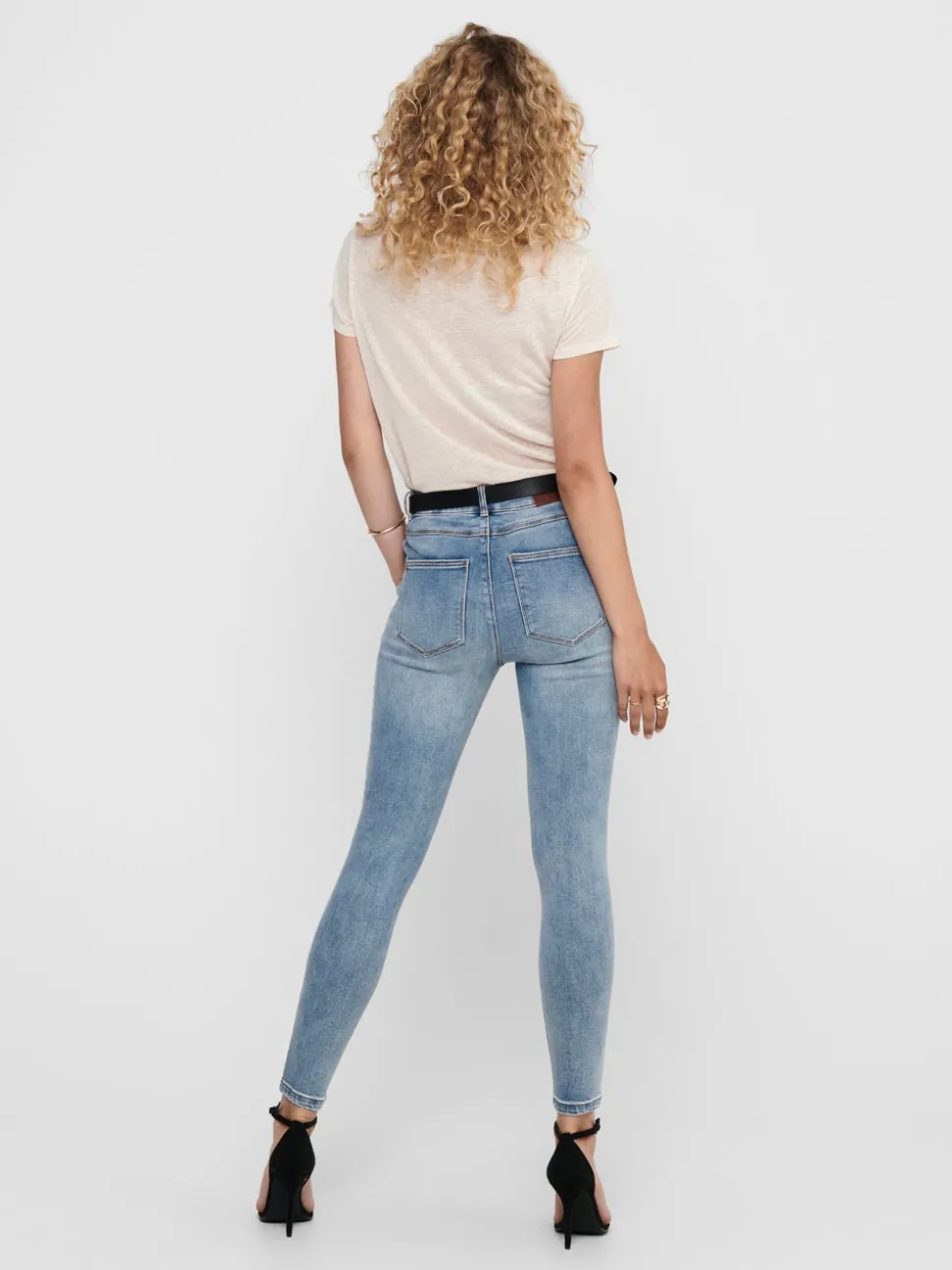 ONLMILA Hög midja Skinny Fit Ankellängd Jeans
