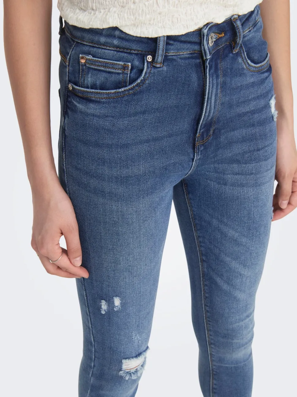 ONLMILA Hög midja Skinny Fit Ankellängd Jeans