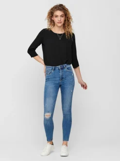 ONLMILA Hög midja Skinny Fit Ankellängd Jeans