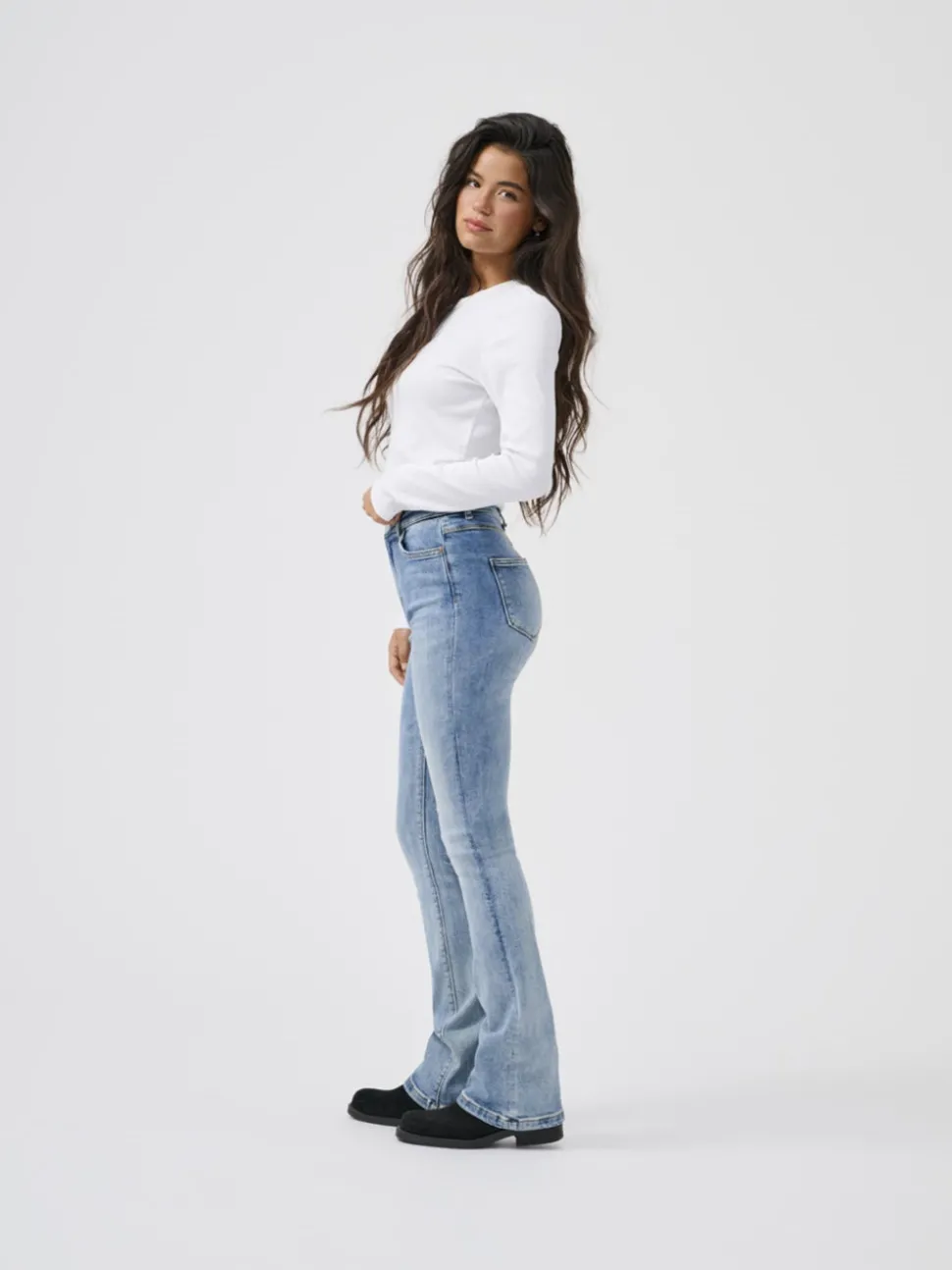 ONLMILA Hög midja Utsvängd passform Jeans