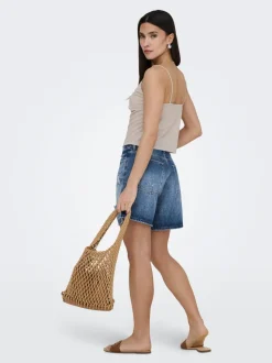 ONLMILTON Medelhög midja Normal passform Denimshorts
