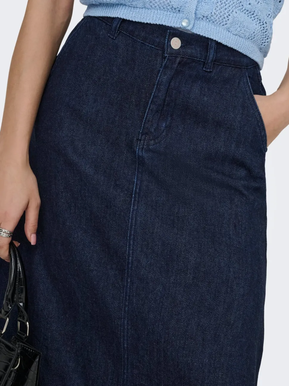 ONLMINDY Denim Jeanskjol Lång kjol