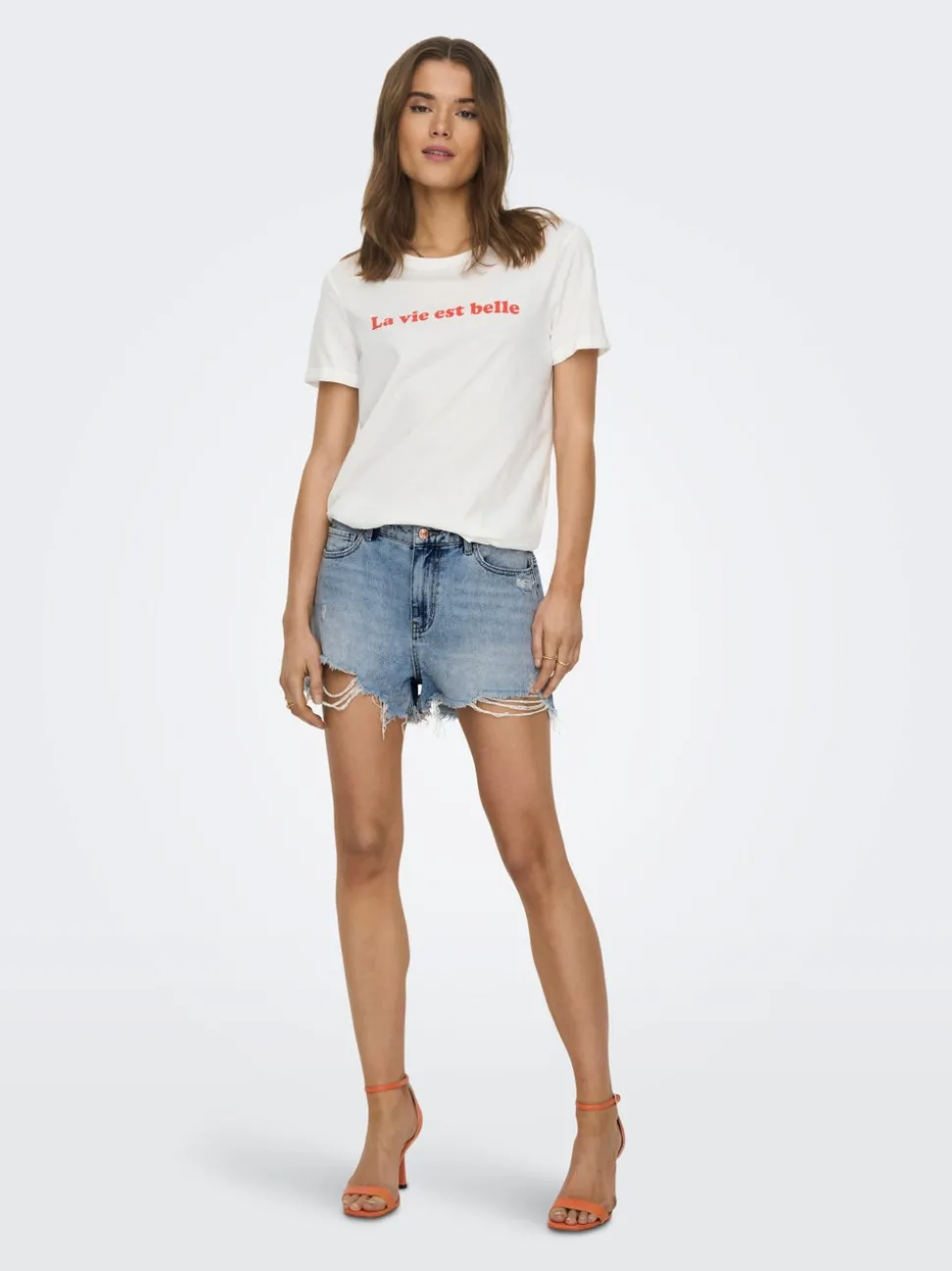 ONLPACY Hög midja Normal passform Denimshorts