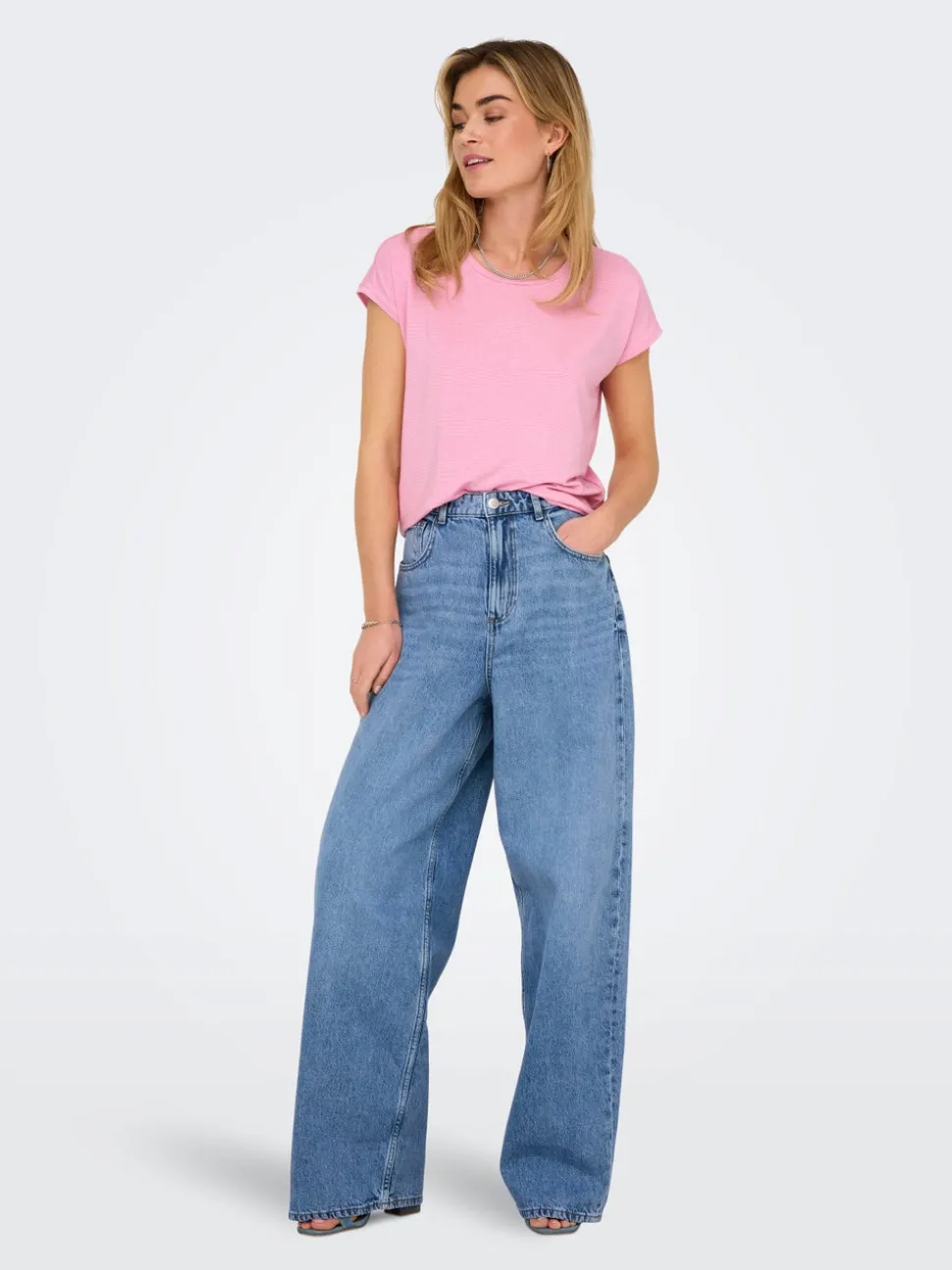 ONLPAULINA Hög midja Baggy Fit Jeans