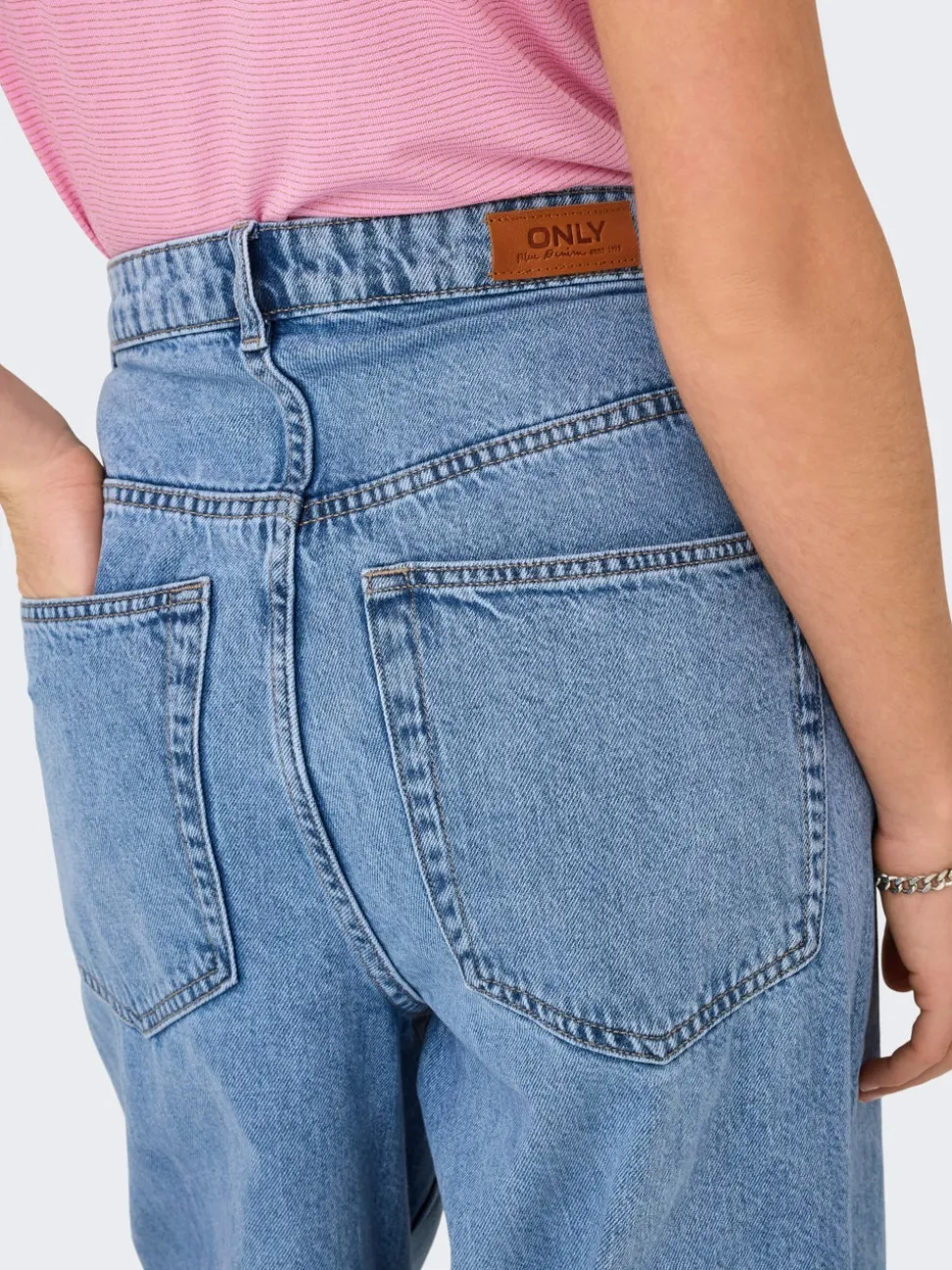 ONLPAULINA Hög midja Baggy Fit Jeans