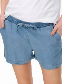 ONLPEMA Medelhög midja Avslappnad Denimshorts